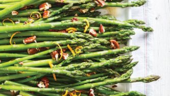 Pointes d’asperges parfumées à l’orange