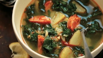 Caldo verde au chou frisé