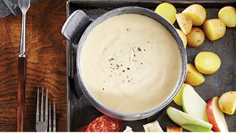 Fondue  au cheddar