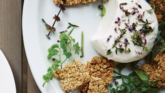 Fromage frais et craquelins d’avoine