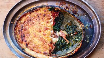 Lasagne au canard croustillant
