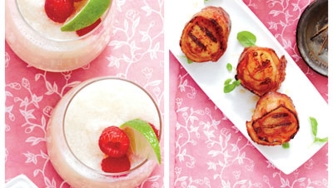Pétoncles grillés au bacon & Barbotine aux litchis