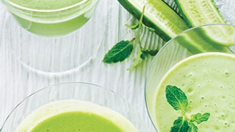 Smoothie aux concombres et à l’avocat