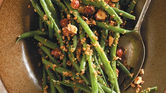 Haricots verts aux noisettes