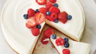 Gâteau au fromage et aux petits fruits