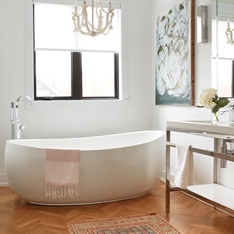 Déco: une salle de bain raffinée