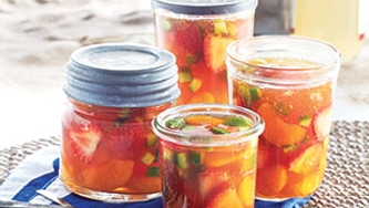 Gelées au Pimm’s no.1 et aux fruits