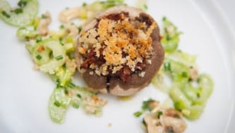 Bombe umami champignons farcis