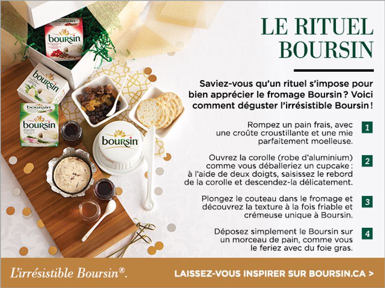 Le Boursin, fromage des 5 à 7 de nos blogueuses