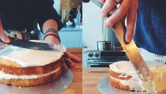Le naked cake, étape par étape