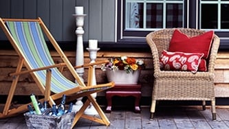 Déco extérieure pour enjoliver le balcon et la cour!