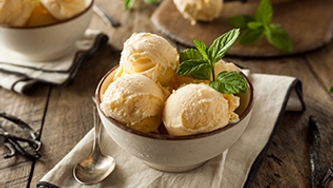 Crème glacée aux céréales