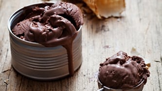Crème glacée au chocolat et à la menthe