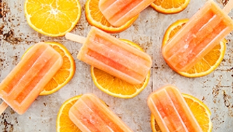 Crème glacée au popsicle à l’orange
