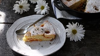 Gâteau aux abricots et au thym