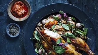 Poulet au basilic et au chili