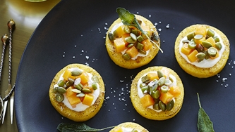 Légumes confits sur polenta