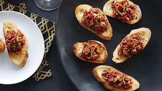 Tartare de bœuf au gingembre