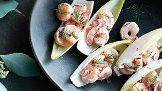 Endives farcies aux crevettes
