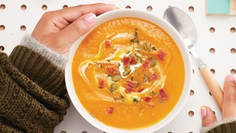 Soupe aux carottes à l’érable
