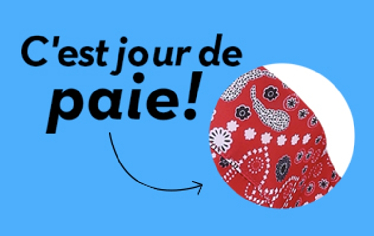 Shopping: c'est jour de paie!