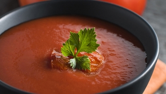 Soupe de tomates fraîches