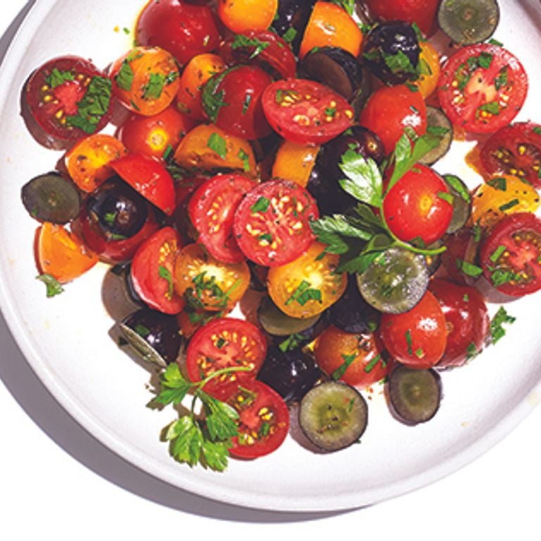 Salade d'été tomates et raisins