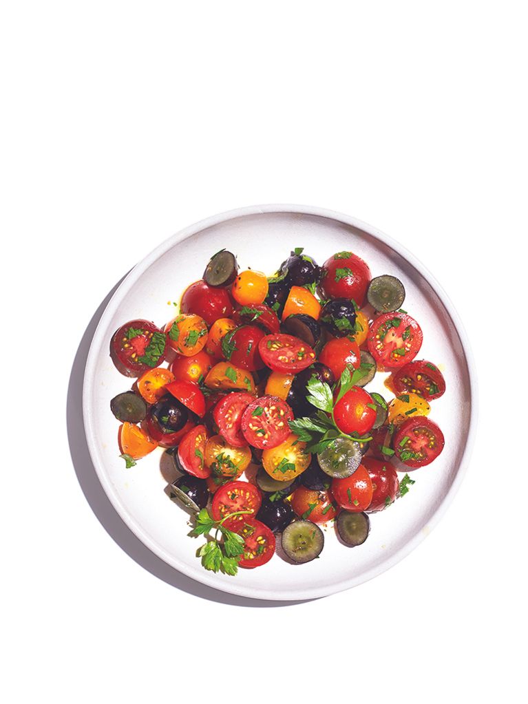 Salade d'été tomates et raisins