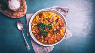 Ragoût de courge aux saucisses