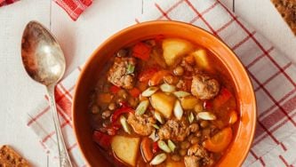 Soupe aux lentilles à l’italienne