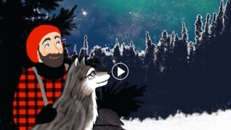 Michel Pageau et le loup