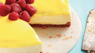 Gâteau sans cuisson au mascarpone et au citron