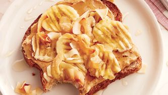 Rôties banane et noix de coco