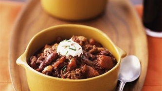 Chili au boeuf et à la salsa