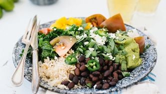 Salade de kale de style burrito