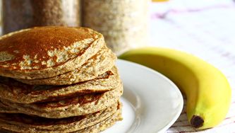 Crêpes aux flocons d'avoine et à la banane