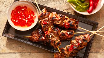 Brochettes de porc philippines