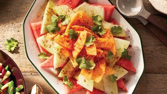 Salade de melon piquante