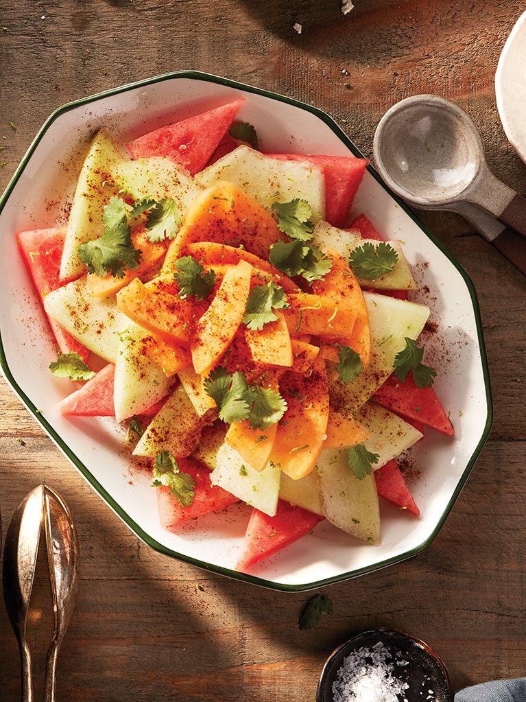 Salade de melon piquante