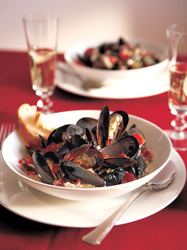 Moules pimentées