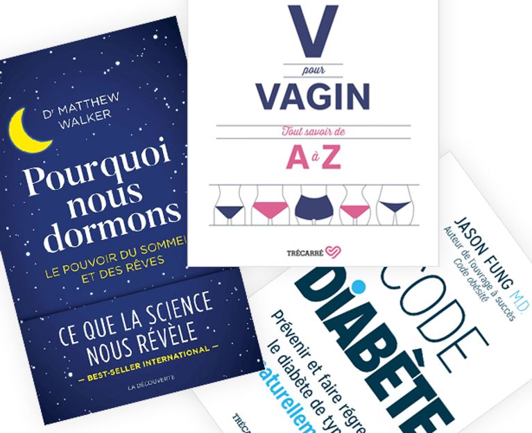 3 livres à lire sur le sommeil, le diabète de type 2 et le vagin!