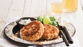 Galettes épicées au saumon sauvage et à la lime