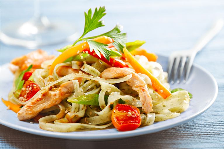 Sauce au poulet, à l'avocat et à la coriandre