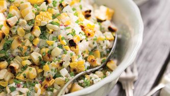 Salade de maïs grillé et fenouil
