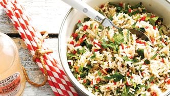 Salade de riz aux fines herbes