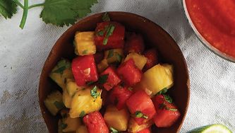 Salsa à l’ananas et au melon d’eau