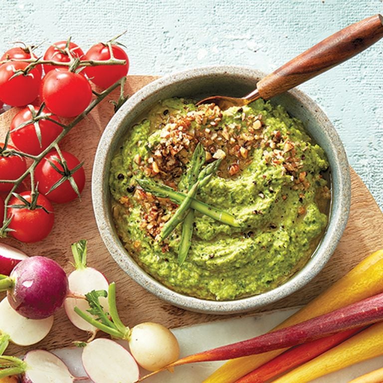 Houmous aux asperges