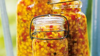 Chutney au maïs et poivrons
