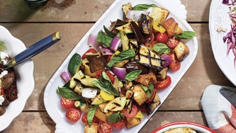 Panzanella aux légumes grillés