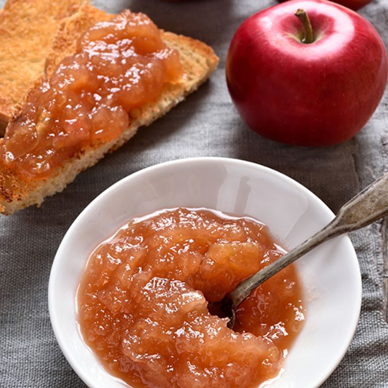 Sauce aux pommes et aux fraises